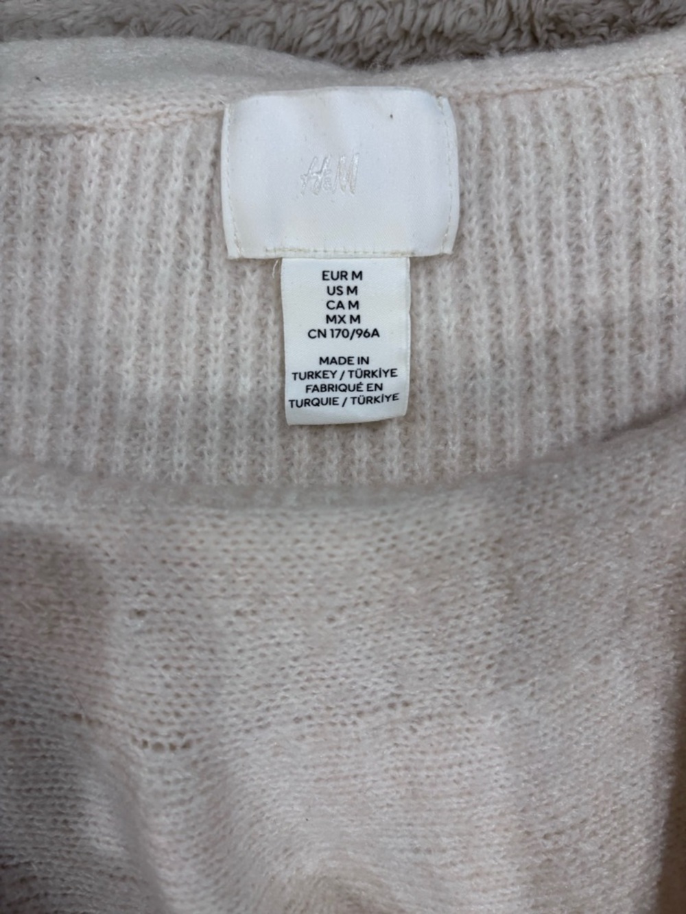 H&M Off-the-Shoulder Ruffle Sweater in Light Gray - Picture 6 of 6